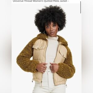 Universal Thread women’s quilted moto jacket